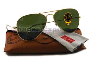 NEW RAY BAN SUNGLASSES RB 3025 GOLD W3280 RB3025 AUTH  