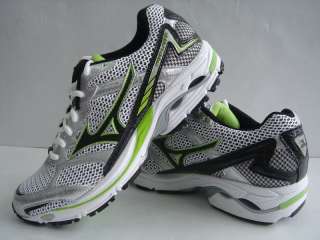   Wave Laser Silver Black Green Professional Mens Running Shoes  