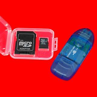 16GB MICRO SD SDHC TF MEMORY CARD 16G 16GB+ ADAPTER+READER  