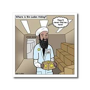  Osama Bin Laden Hiding Place   10x10 Iron On Heat Transfer 
