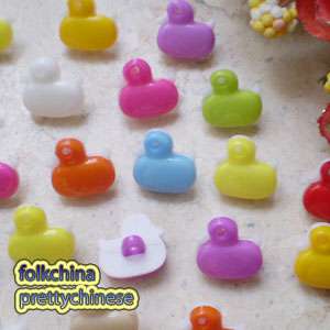 Assorted Cute Duck 15mm Plastic Buttons Sewing Scrapbooking Cardmaking 