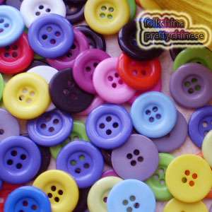 Mixed 4 Holes Plastic Buttons Sewing Cardmaking Scrapbooking 17mm,27mm 