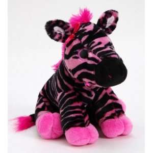  10 Pink Zebra Plush Stuffed Animal Toy: Toys & Games
