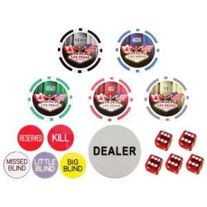 Eagle Las Vegas 11.5 Gram Clay Composite Gambling Poker Chip Chipset 