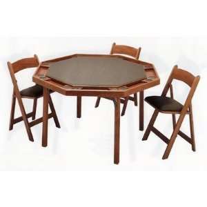   91   X 52 Maple Contemporary Folding Poker Table
