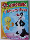 BULLWINKLE + LOONEY TUNES (3) GOLDEN BOOKS COLORING BOOKS + CRAYONS