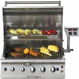 Star Manufacturing 30 inch Professional Gas Grill   Built In   NG 