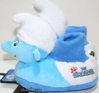 2011 3 D SMURFS MOVIE SMURF Plush Toddler SLIPPERS HOUSE Shoes S M L 4 