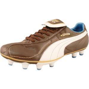  PUMA King i FG Italia Soccer Shoes (Chocolate Brown/White 