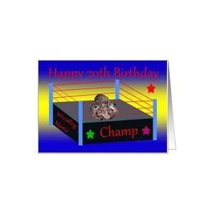 70th Birthday, Raccoons wrestling Card: Toys & Games
