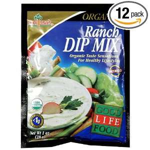 Good Life Food Dip Mixes, Ranch, 1 Ounce: Grocery & Gourmet Food