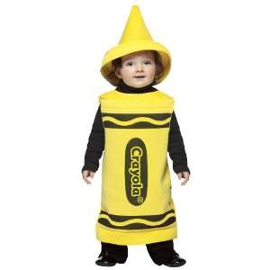 com Lets Party By Rasta Imposta Yellow Crayola Crayon Toddler Costume 