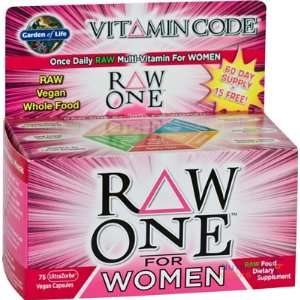  Garden of Life Vitamin Code RAW One for Women, 75 Veggie 