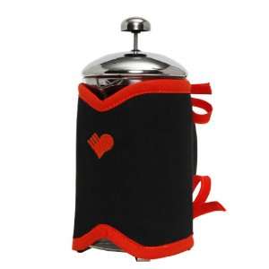  NEW UK made 8 cup Cafetiere Warmer Cover Blk/Havana 