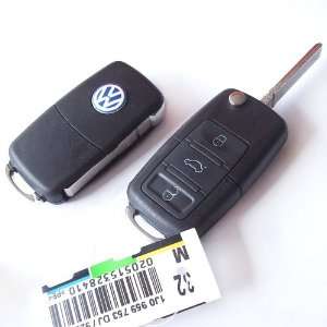  New 3 Buttons Flip Remote Key Shell Car Case For VW 