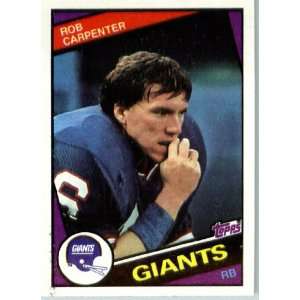  1984 Topps # 313 Rob Carpenter New York Giants Football 