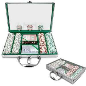  200 Chip 11.5g HIGH ROLLER Set w/Clear Cover Aluminum Case 