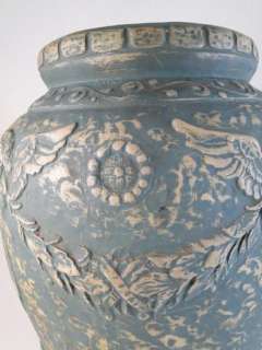   Union Stoneware Art Pottery Cherub Brushware Vase Brush Ware  