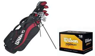 Wilson Prostaff CX Mens Golf Club Set w/ Bag + Balls  