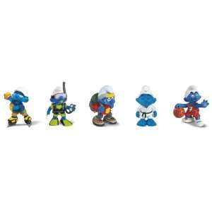  Schleich North America The Sporty Smurfs Collection Toys 