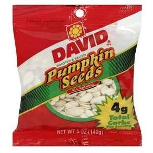 David Seeds Pumpkin Seeds, 5 oz Bags, 12 Grocery & Gourmet Food