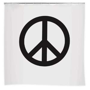  Peace Sign Classic Sixties Retro Novelty Shower Curtain 