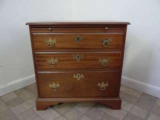   mahogany Chippendale bachelors chest night stand lamp end table  