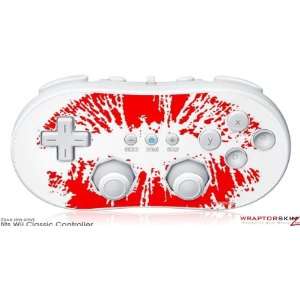  Wii Classic Controller Skin   Big Kiss Lips Red on White 