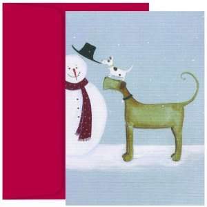   Terrier Boxed Holiday Cards Dogs and Snowman
