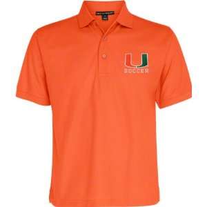    Miami Hurricanes Orange Soccer Polo Shirt