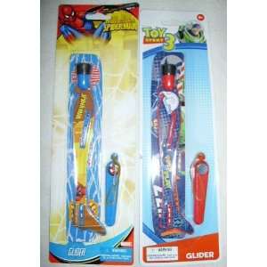  2 GLIDERS SPIDERMAN TOY STORY 3 (COLORS & STYLES VARY 