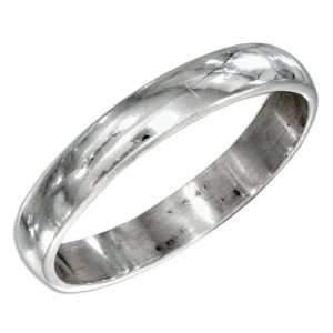  Sterling Silver 4mm High Polish Wedding Band Ring (size 11 