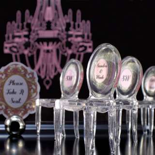 8cts WEDDING RECEPTION TABLE FAVOR DECORATIONS GIFT Clear Acrylic 