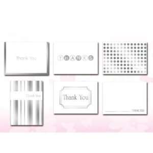  Thank You Note Card Sets 8 Pack  Foiled Case Pack 96 