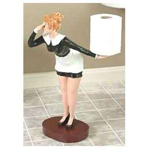  FRENCH maid TOILET paper holder STAND statue BATH NEW 