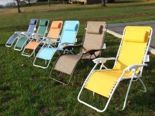 Zero Gravity Lounge Chairs With Choice of 4 Colors  