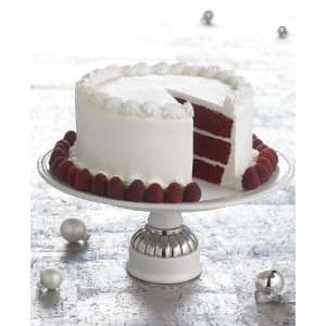  Mud Pie Gifts White Pedestal Cake Stand: Everything Else