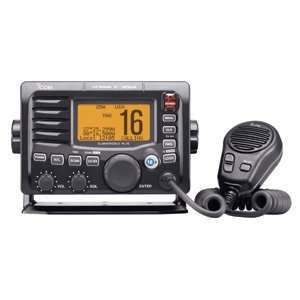  Icom M504A VHF Radio w/Hailer   Black Electronics