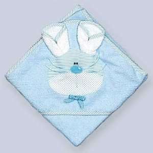  Blue Bunny Hooded Bath Towel with Washcloth Baby