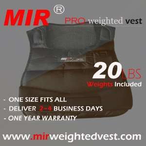  Brand New MiR Pro Weighted Vest   20lbs